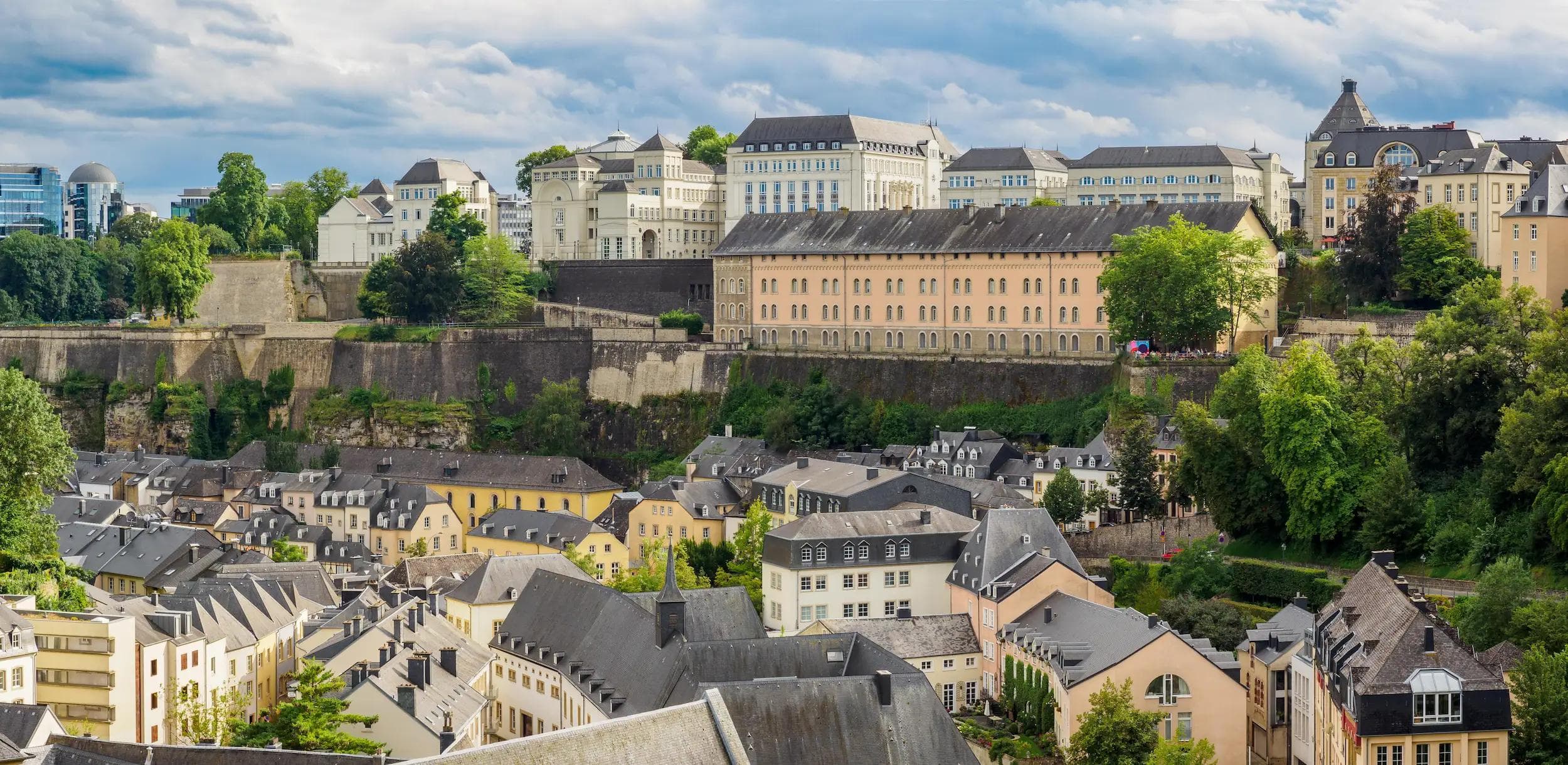 Panoramic view of Luxembourg